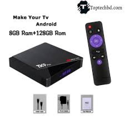 TX10 Pro 8K Android 8GB RAM 128GB ROM TV Box with Voice Control Remote