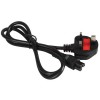Power Cable Cord 3 Pin Laptop adapter Charger 1.5m (Black)