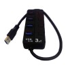 Logic 4-Port USB 3.0 Hub – Black