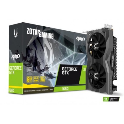 PCI EXPRESS ZOTAC GAMING AMP 6GB DDR-5 GEFORCE GTX 1660 SUPER