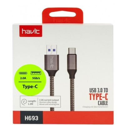  HAVIT H693 Data & Charging Cable (USB 3.0 To Type-C)