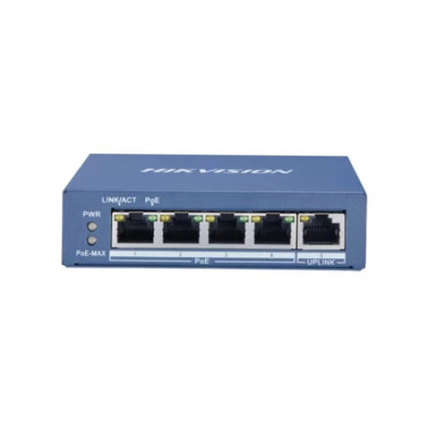 Hikvision DS-3E0505P-E/M Unmanaged 4 Port Gigabit POE Switch